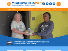 Tablet Screenshot of mealsonwheelswest.org